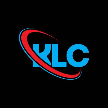 KLC logosu. KLC mektubu. KLC harf logosu tasarımı. Çember ve büyük harfli monogram logosuna bağlı baş harfler KLC logosu. Teknoloji, iş ve emlak markası için KLC tipografisi.
