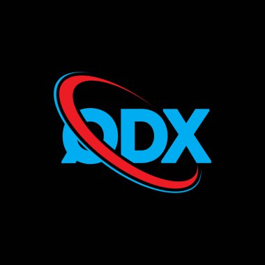QDX logosu. QDX harfi. QDX harfli logo tasarımı. Çember ve büyük harfli monogram logosuna bağlı QDX logosu. Teknoloji, iş ve emlak markası için QDX tipografisi.
