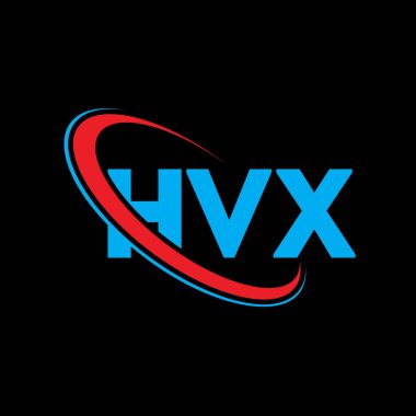 HVX logosu. HVX harfi. HVX harfli logo tasarımı. Çember ve büyük harfli monogram logosuna bağlı HVX logosu. Teknoloji, iş ve emlak markası için HVX tipografisi.