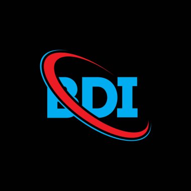 BDI logosu. BDI mektubu. BDI mektup logosu tasarımı. Çember ve büyük harfli monogram logosuna bağlı BDI logosu. Teknoloji, iş ve emlak markası için BDI tipografisi.