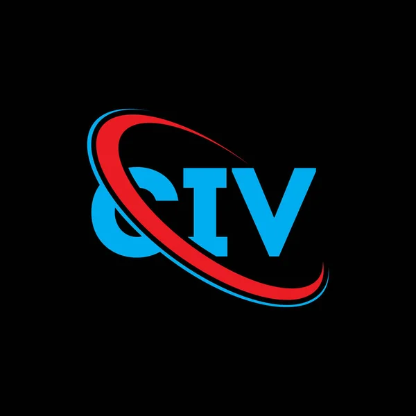 Logotipo Civ Carta Civ Projeto Logotipo Carta Civ Iniciais Logotipo —  Vetores de Stock