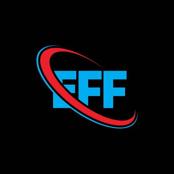 Логотип Eff Лист Від Eff Eff Дизайн Логотипу Ініціали Eff — стоковий вектор