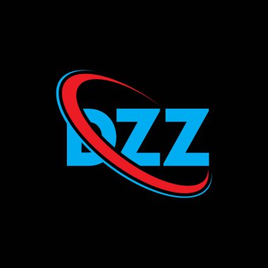 DZZ logosu. DZZ harfi. DZZ harf logosu tasarımı. Daire ve büyük harfli monogram logosuyla birleştirilmiş DZZ logosu. Teknoloji, iş ve emlak markası için DZZ tipografisi.