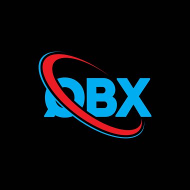 QBX logosu. QBX mektubu. QBX harfli logo tasarımı. Çember ve büyük harfli monogram logosuna bağlı baş harfler QBX logosu. Teknoloji, iş ve emlak markası için QBX tipografisi.