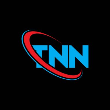 TNN logosu. TNN mektubu. TNN harf logosu tasarımı. Çember ve büyük harfli monogram logosuna bağlı baş harfler TNN logosu. Teknoloji, iş ve emlak markası için TNN tipografisi.