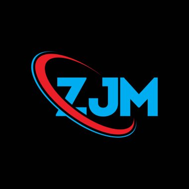 ZJM logosu. ZJM mektubu. ZJM mektup logosu tasarımı. Çember ve büyük harfli monogram logosuna bağlı baş harfler ZJM logosu. Teknoloji, iş ve emlak markası için ZJM tipografisi.