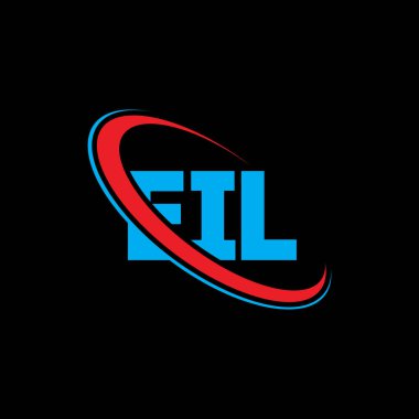 El logosu. EIL mektubu. EIL harf logosu tasarımı. Çember ve büyük harfli monogram logosuyla birleştirilmiş EIL logosu. Teknoloji, iş ve emlak markası için EIL tipografisi.