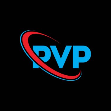 PVP logosu. PVP mektubu. PVP harf logosu tasarımı. Çember ve büyük harfli monogram logosuna bağlı PVP logosu. Teknoloji, iş ve emlak markası için PVP tipografisi.