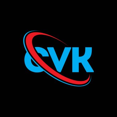 CVK logosu. CVK mektubu. CVK harf logosu tasarımı. Çember ve büyük harfli monogram logosuyla birleştirilmiş CVK logosu. Teknoloji, iş ve emlak markası için CVK tipografisi.
