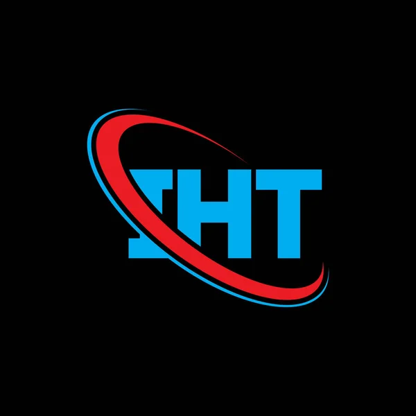 Logo Iht Lettre Iht Iht Lettre Logo Design Initiales Logo — Image vectorielle
