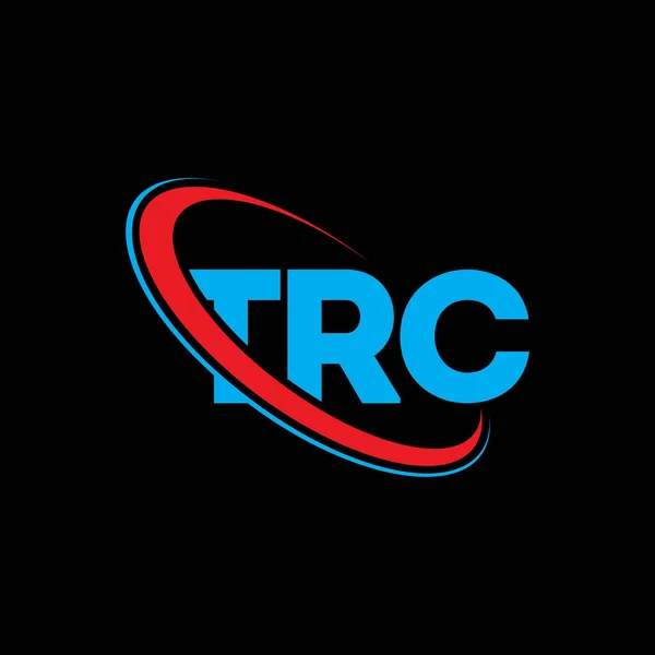 Logo Trc Dopis Trc Návrh Loga Trc Iniciály Logo Trc — Stockový vektor