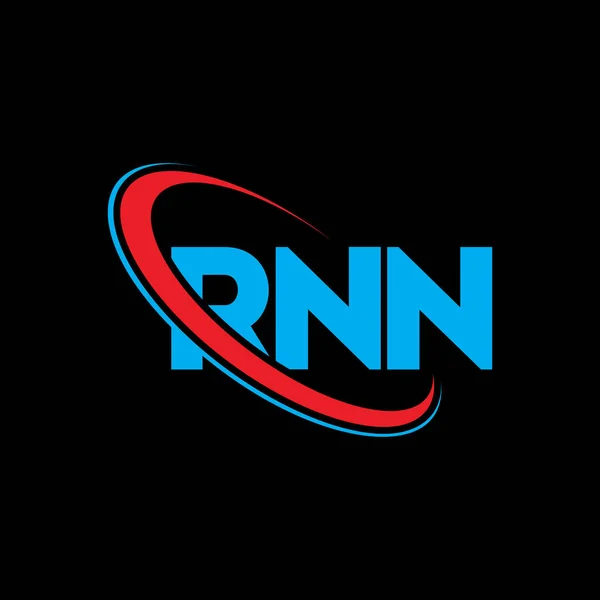 Logo Rnn Rnn Dopis Návrh Loga Rnn Iniciály Logo Rnn — Stockový vektor