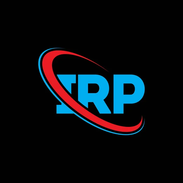 Logo Irp Carta Del Irp Diseño Del Logotipo Letra Irp — Vector de stock