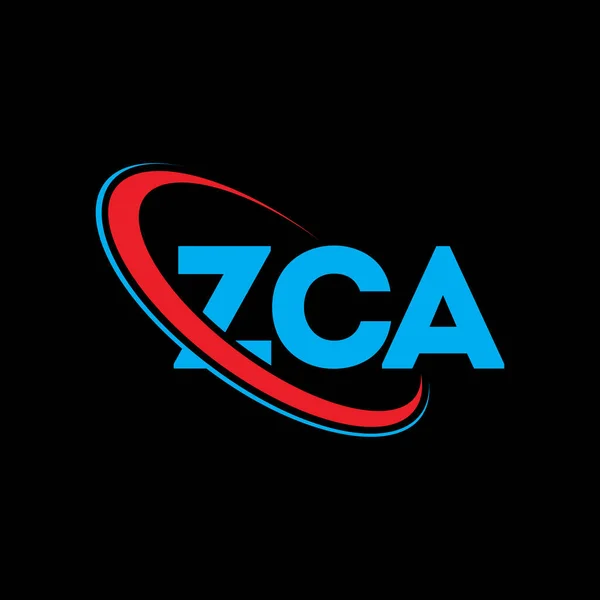 Zca标志 Zca的信Zca字母标识设计 首字母Zca标识与圆圈和大写字母标识链接 Zca Type Graphy Technology Business Real Estate — 图库矢量图片