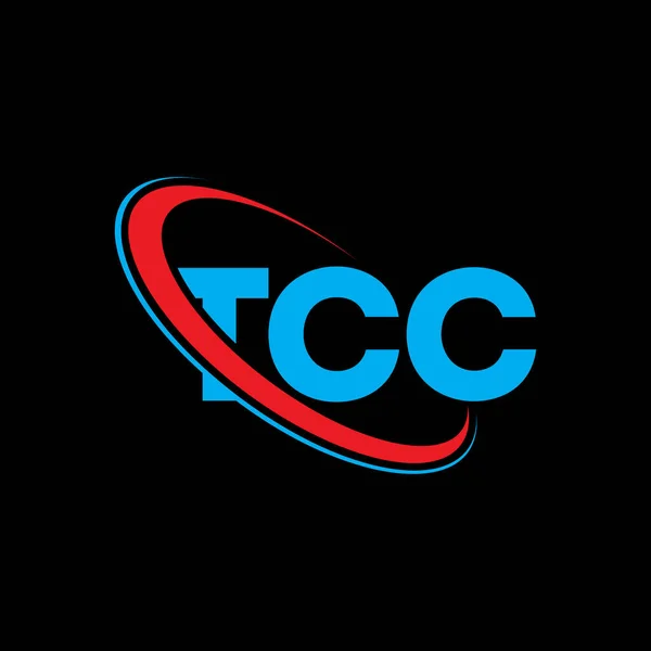 Logo Tcc Lettera Del Cct Design Del Logo Della Lettera — Vettoriale Stock