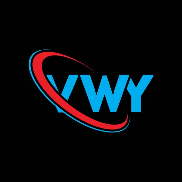 Vwy Logotyp Brev Från Vwy Design Vwy Logotyp Initialer Vwy — Stock vektor