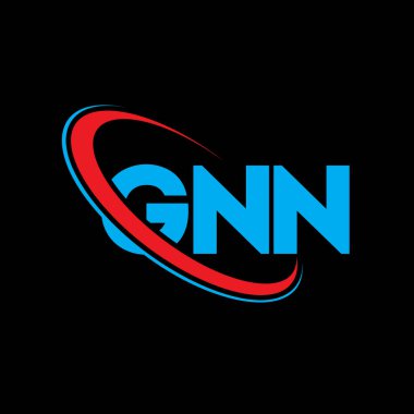 GNN logosu. GNN harfi. GNN harfi logo tasarımı. Çember ve büyük harfli monogram logosuyla birleştirilmiş GNN logosu. Teknoloji, iş ve emlak markası için GNN tipografisi.