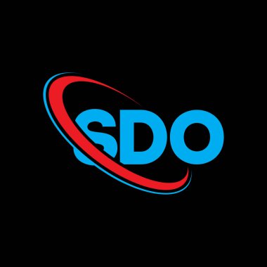SDO logosu. SDO mektubu. SDO harfi logo tasarımı. Çember ve büyük harfli monogram logosuna bağlı SDO logosu. Teknoloji, iş ve emlak markası için SDO tipografisi.