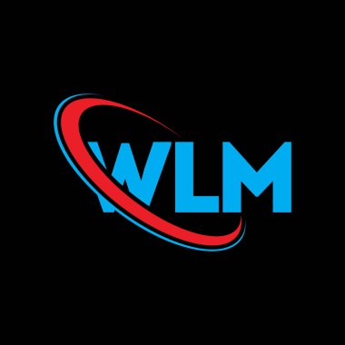 WLM logosu. WLM mektubu. WLM mektup logosu tasarımı. Çember ve büyük harfli monogram logosuna bağlı WLM logosu. Teknoloji, iş ve emlak markası için WLM tipografisi.