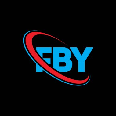 FBY logosu. FBY mektubu. FBY mektup logosu tasarımı. Çember ve büyük harfli monogram logosuna bağlı FBY logosu. Teknoloji, iş ve emlak markası için FBY tipografisi.