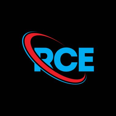 RCE logosu. RCE mektubu. RCE mektup logosu tasarımı. Çember ve büyük harfli monogram logosuna bağlı RCE logosu. Teknoloji, iş ve emlak markası için RCE tipografisi.
