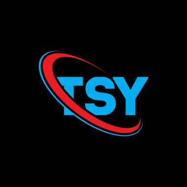 TSY logosu. TSY mektubu. TSY harf logosu tasarımı. Çember ve büyük harfli monogram logosuna bağlı TSY logosu. Teknoloji, iş ve emlak markası için TSY tipografisi.