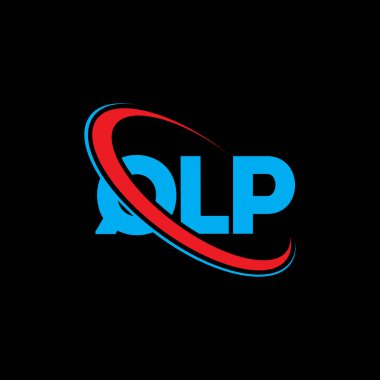 QLP logosu. QLP mektubu. QLP harf logosu tasarımı. Çember ve büyük harfli monogram logosuna bağlı QLP logosu. Teknoloji, iş ve emlak markası için QLP tipografisi.