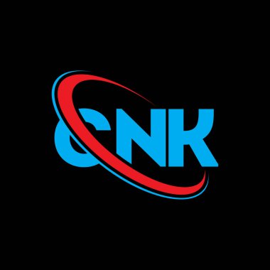 CNK logosu. CNK mektubu. CNK mektup logosu tasarımı. Çember ve büyük harfli monogram logosuna bağlı CNK logosu. CNK teknoloji, iş ve emlak markası tipografisi.