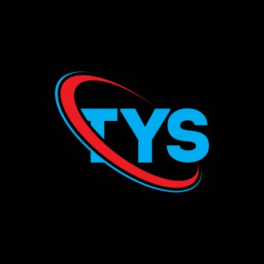 TYS logosu. TYS mektubu. TYS harfi logo tasarımı. Çember ve büyük harfli monogram logosuna bağlı TYS logosu. Teknoloji, iş ve emlak markası için TYS tipografisi.