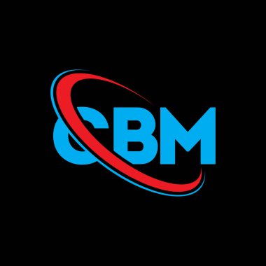 CBM logosu. CBM mektubu. CBM mektup logosu tasarımı. Çember ve büyük harfli monogram logosuyla birleştirilmiş CBM logosu. Teknoloji, iş ve emlak markası için CBM tipografisi.