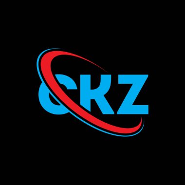 CKZ logosu. CKZ harfi. CKZ harf logosu tasarımı. Çember ve büyük harfli monogram logosuna bağlı baş harfler CKZ logosu. Teknoloji, iş ve emlak markası için CKZ tipografisi.