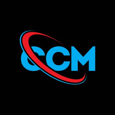 CCM logosu. CCM mektubu. CCM mektup logosu tasarımı. Çember ve büyük harfli monogram logosuyla birleştirilmiş CCM logosu. Teknoloji, iş ve emlak markası için CCM tipografisi.