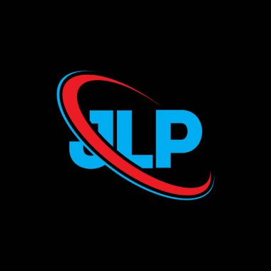 JLP logosu. JLP mektubu. JLP harf logosu tasarımı. Çember ve büyük harfli monogram logosuna bağlı JLP logosu. Teknoloji, iş ve emlak markası için JLP tipografisi.