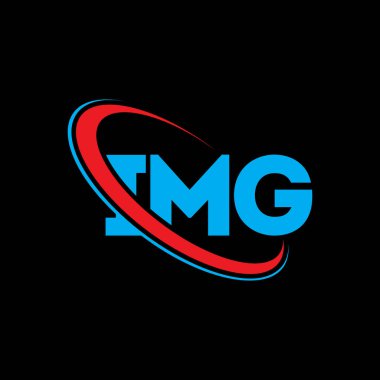 IMG logosu. IMG mektubu. IMG harf logo tasarımı. Çember ve büyük harfli monogram logosuna bağlı IMG logosu. Teknoloji, iş ve emlak markası için IMG tipografisi.