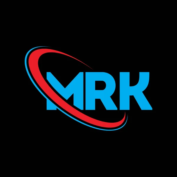 Mrk Logo Mrk Brief Mrk Schriftzug Logo Design Initialen Mrk — Stockvektor