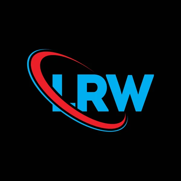 Logotipo Lrw Carta Lrw Lrw Design Logotipo Carta Iniciais Lrw — Vetor de Stock