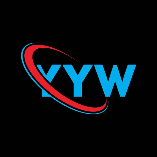 Logotipo Yyw Yyw Carta Yyw Letra Logotipo Design Iniciais Yyw — Vetor de Stock