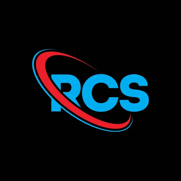 Logotipo Rcs Carta Rcs Diseño Del Logotipo Letra Rcs Logo — Vector de stock