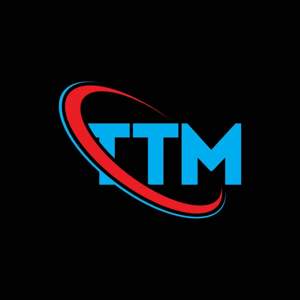 Logo Ttm Ttm Dopis Návrh Loga Ttm Písmen Iniciály Ttm — Stockový vektor