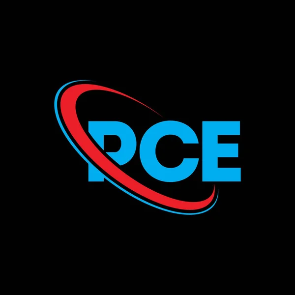 Logotipo Pce Carta Pce Diseño Del Logotipo Letra Pce Logotipo — Archivo Imágenes Vectoriales