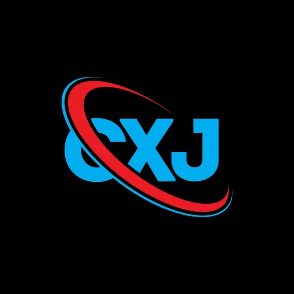 Cxj Logo Cxj Letter Cxj Letter Logo Design Initials Cxj — Stock Vector