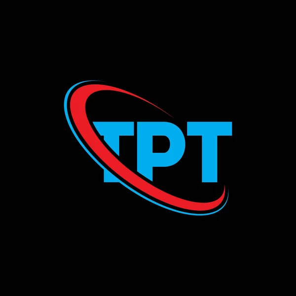 Logotipo Tpt Carta Tpt Design Logotipo Letra Tpt Iniciais Logotipo —  Vetores de Stock
