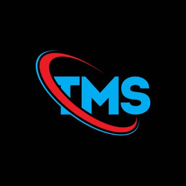 TMS logosu. TMS mektubu. TMS mektup logosu tasarımı. Çember ve büyük harfli monogram logosuna bağlı TMS logosu. Teknoloji, iş ve emlak markası için TMS tipografisi.
