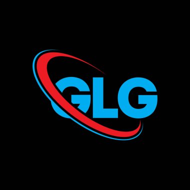GLG logosu. GLG harfi. GLG harf logosu tasarımı. Çember ve büyük harfli monogram logosuyla birleştirilmiş GLG logosu. Teknoloji, iş ve emlak markası için GLG tipografisi.