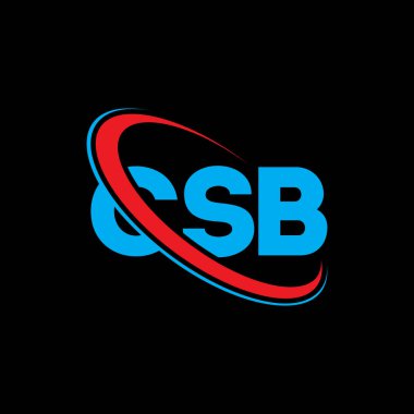 CSB logosu. CSB mektubu. CSB harfi logo tasarımı. Çember ve büyük harfli monogram logosuyla birleştirilmiş CSB logosu. Teknoloji, iş ve emlak markası için CSB tipografisi.