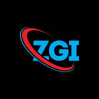 ZGI logosu. ZGI harfi. ZGI harf logosu tasarımı. Çember ve büyük harfli monogram logosuna bağlı baş harfler ZGI. Teknoloji, iş ve emlak markası için ZGI tipografisi.