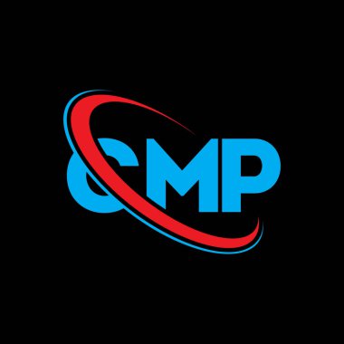 CMP logosu. CMP mektubu. CMP harf logosu tasarımı. Çember ve büyük harfli monogram logosuna bağlı CMP logosu. Teknoloji, iş ve emlak markası için CMP tipografisi.