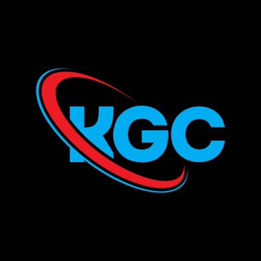 KGC logosu. KGC mektubu. KGC harf logo tasarımı. Çember ve büyük harfli monogram logosuna bağlı baş harfler KGC logosu. Teknoloji, iş ve emlak markası için KGC tipografisi.
