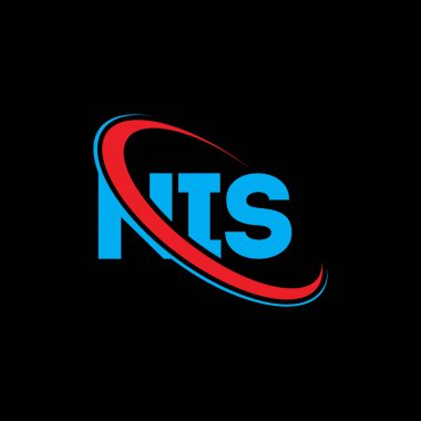 NIS logosu. NIS mektubu. NIS mektup logosu tasarımı. Çember ve büyük harfli monogram logosuna bağlı NIS logosu. Teknoloji, iş ve emlak markası için NIS tipografisi.