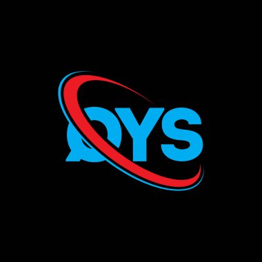 QYS logosu. QYS mektubu. QYS harfi logo tasarımı. Çember ve büyük harfli monogram logosuna bağlı QYS logosu. Teknoloji, iş ve emlak markası için QYS tipografisi.